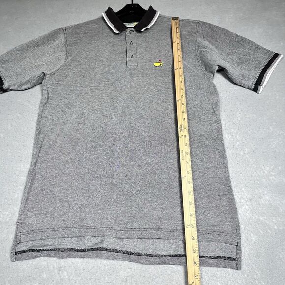 Slavenger Polo Shirt Mens Size Large Black Masters Augusta National Golf Shop - Picture 7 of 11